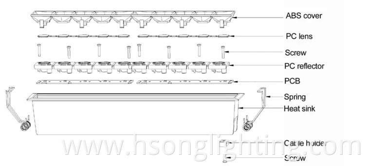 Modern design aluminum led trimless recessed linear light recessed downlight 30w for office